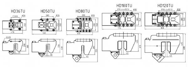 hd系列振動(dòng)樁錘夾具